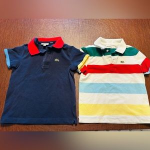 2 Lacoste boys polos! Size 6